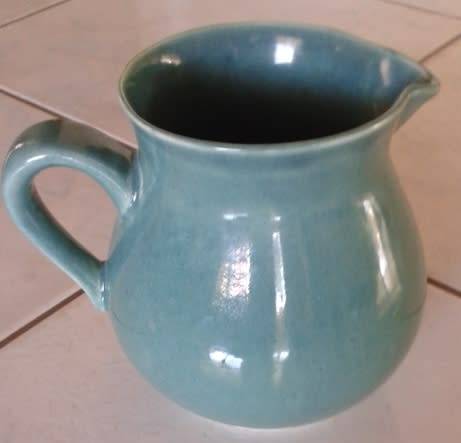 Blue Green Jug Hamburger's Grahamstown Pottery