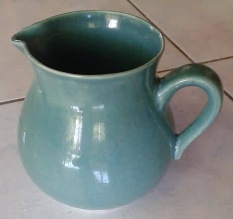 Blue Green Jug Hamburger's Grahamstown Pottery