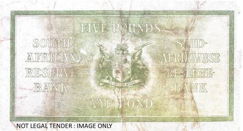 5 POUNDS : MH DE KOCK 1ST ISSUE B30 / 042889