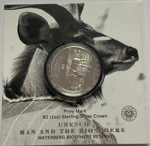 2018 R2 1 OZ SILVER  CROWN - Waterberg Biosphere coin