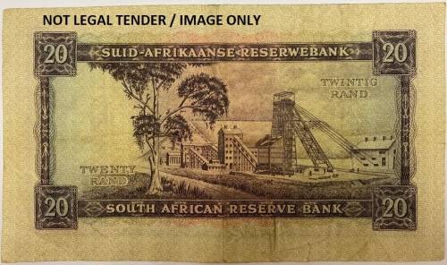 S.A. Twenty Rand Note, Signed Gov. G. Rissik, No: D2/027057, "Condition as per Image".