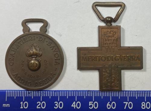 Italian 10th Division Sabratha and Cross for War Merit Decree 205 of 19 Jan 1918.