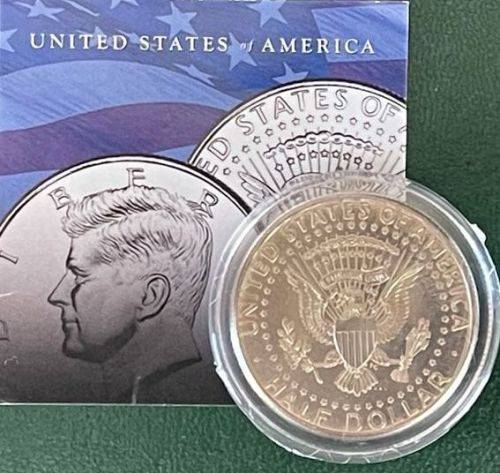 USA $2 Dollar : NELSON MANDELA and coloured KENNEDY HALF DOLLAR