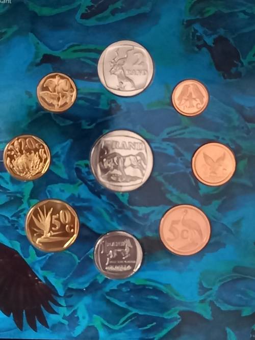 1995 Fish Eagle South African brilliant uncirculated coin set