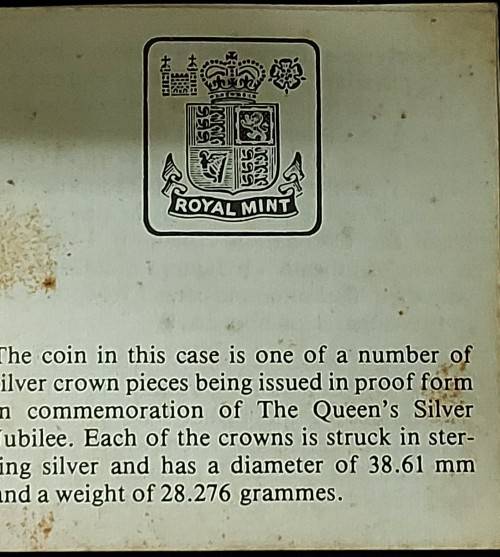 1977 QUEEN ELIZABETH'S JUBILEE SILVER COIN