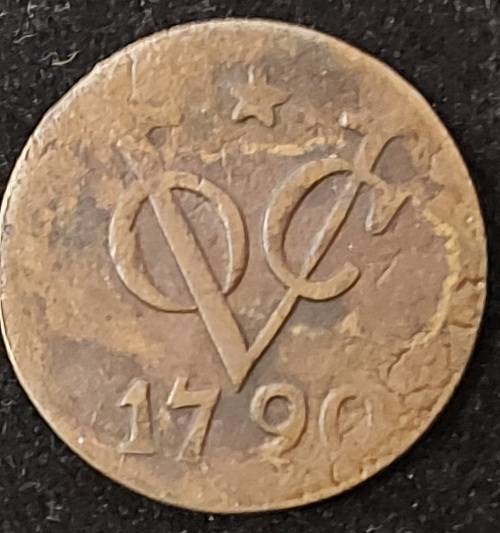 1790 VOC DUIT -NETHERLANDS EAST INDIA