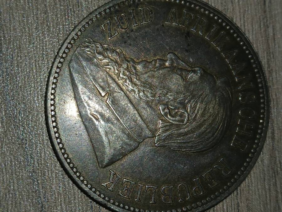 1 X 1892 SOUTH AFRICAN SINGLE SHAFT 5 SHILLING