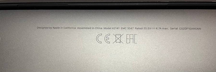 Macbook Pro 16` A2141 Intel i9 1TB SSD 2019 *Please Read*