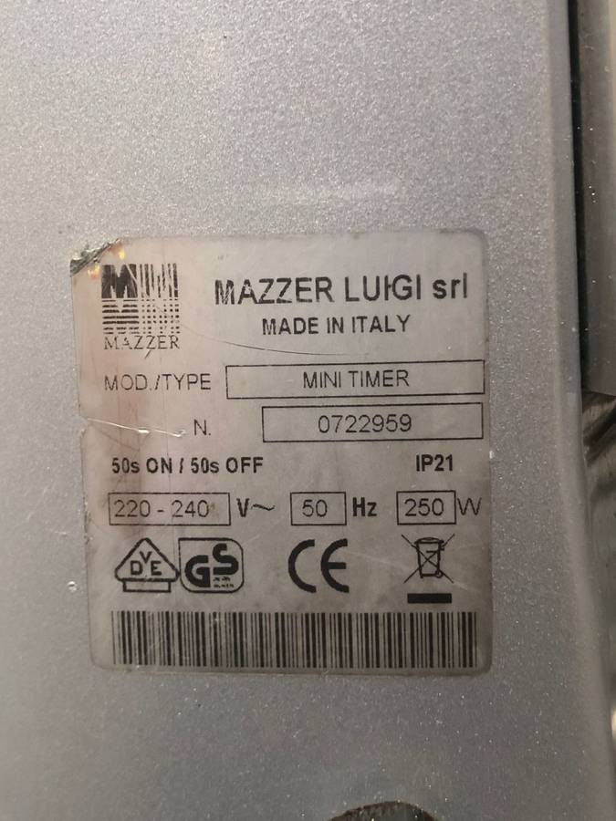 Mazzer Mini Timer Coffee Grinder (600g)