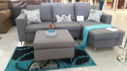 L Shape Lounge Suite With Ottoman