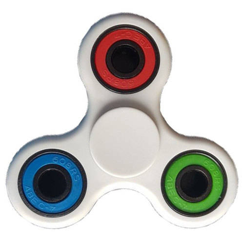 Fidget Spinner 4 Bearing High Quality White