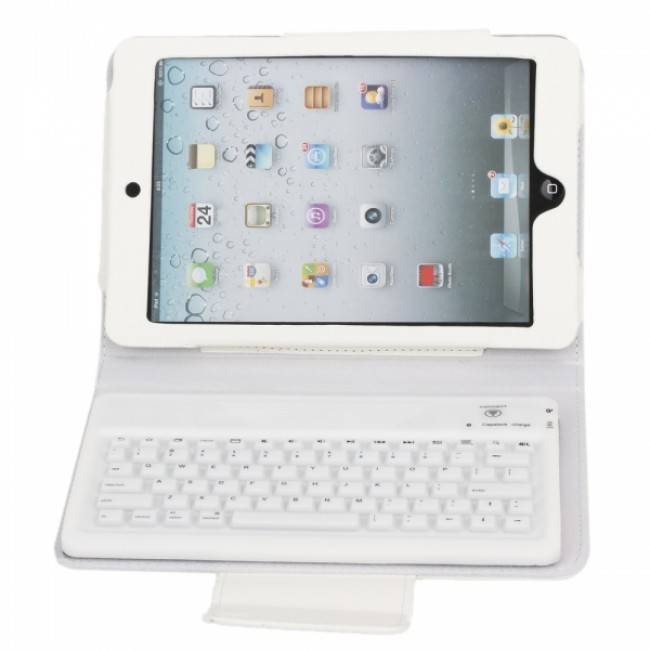 iPad Mini White flip cover with Keyboard