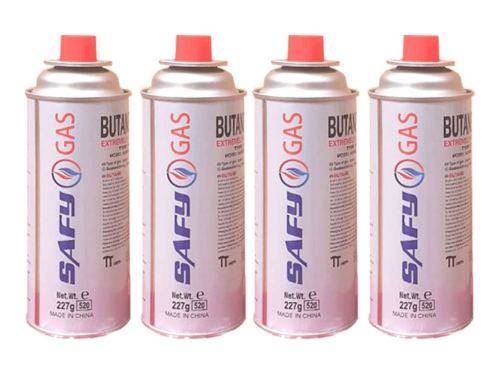 Safy- gas  Pack of 4 Canister 227g