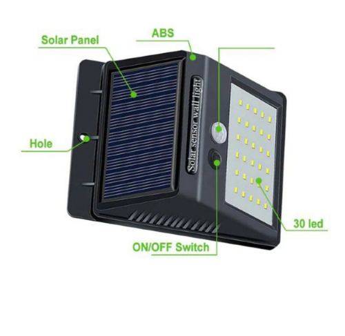 Solar-powered LED Wall Light