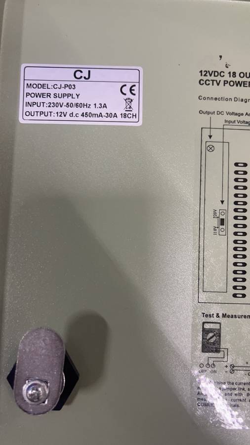 12v 30A 18CH CCTV Power supply