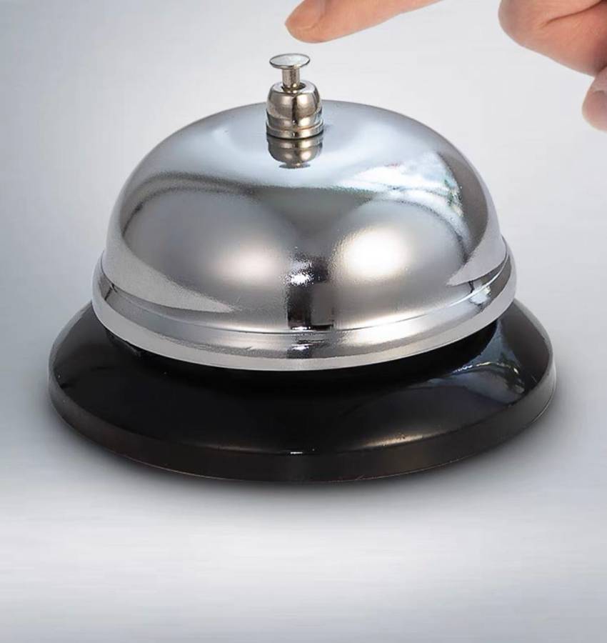 Silver  Bell Stainless Steel/Call Service Bell
