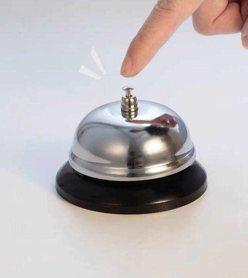 Silver  Bell Stainless Steel/Call Service Bell