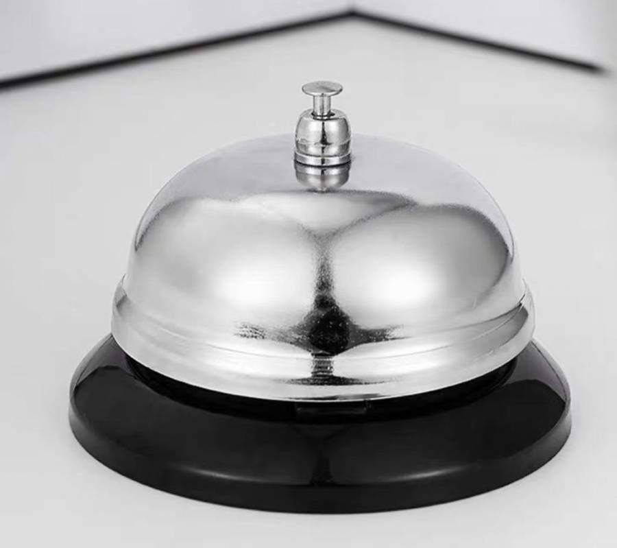 Silver  Bell Stainless Steel/Call Service Bell