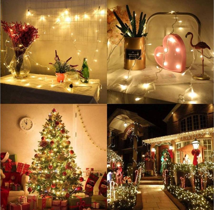 20M LED Fairy Light Christmas Light Extendables-Warm White