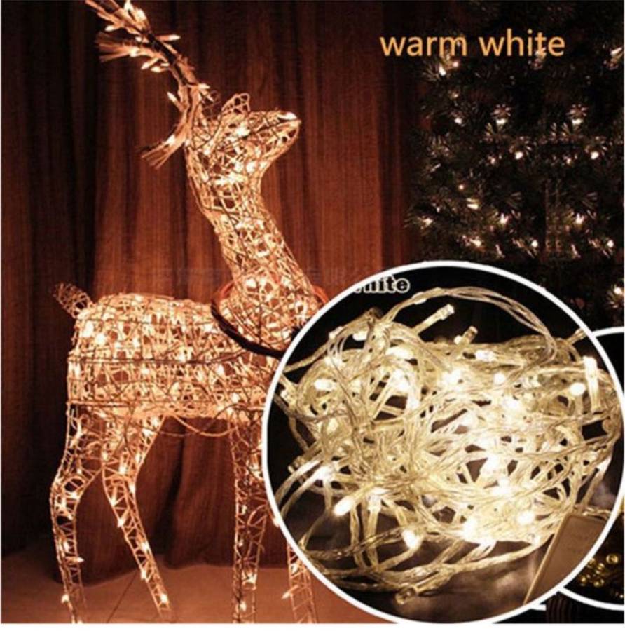 20M Battery Powered LED Christmas String Fairy Lights-Warm White