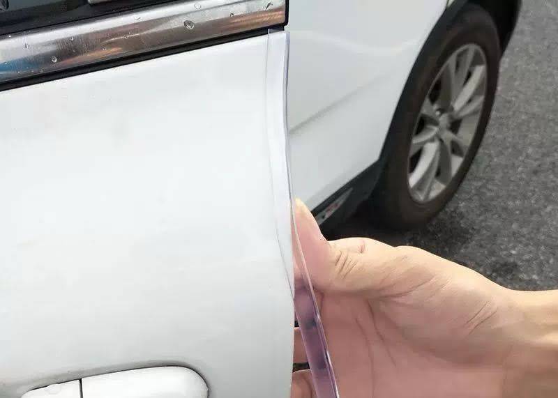 DIY Door Dent Protector Strip 5.2M Black and Clear