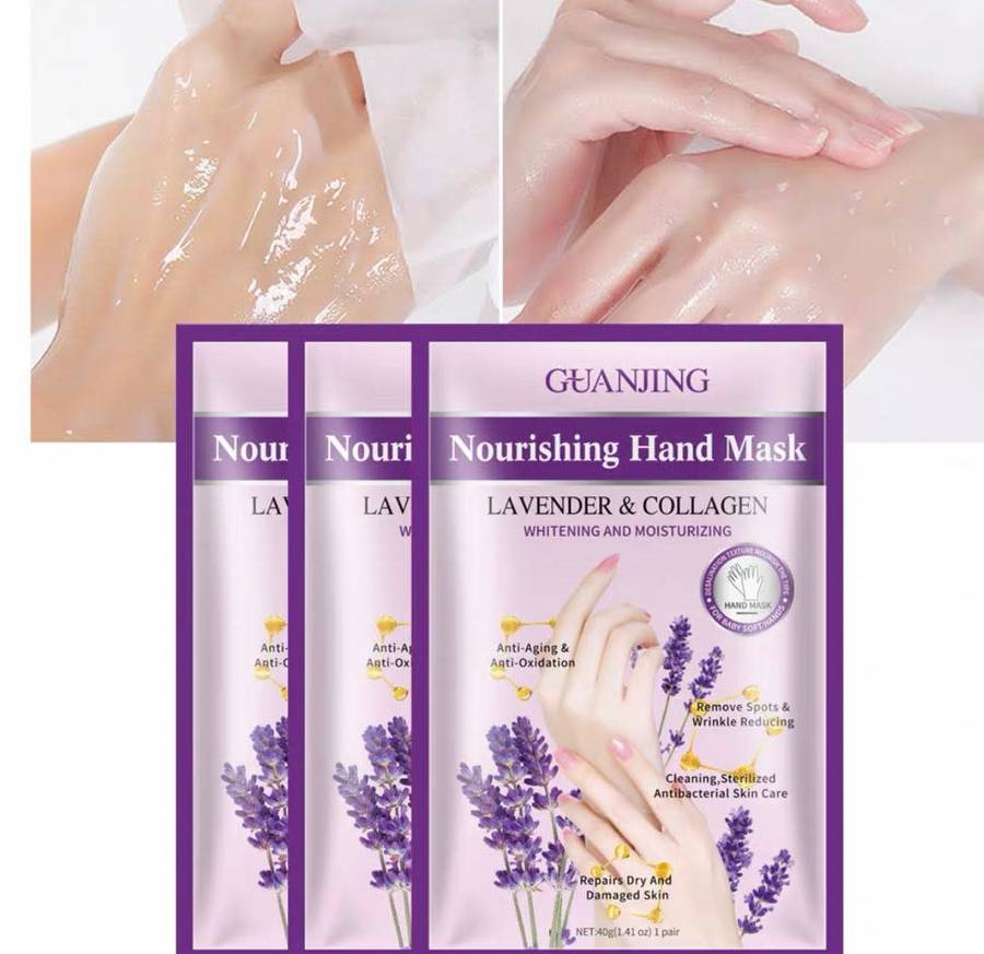 Guanjing Nourishing Hand Mask Lavender and Collagen