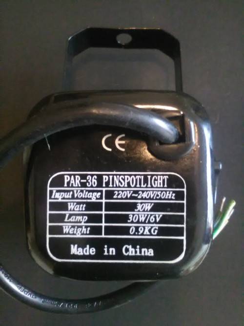 Pinspot lights - Black