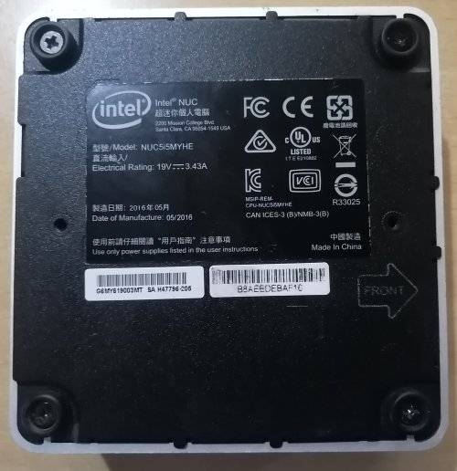 Intel NUC Mini PC - 5th gen i5, 8GB Ram, 500GB HDD - PLEASE READ
