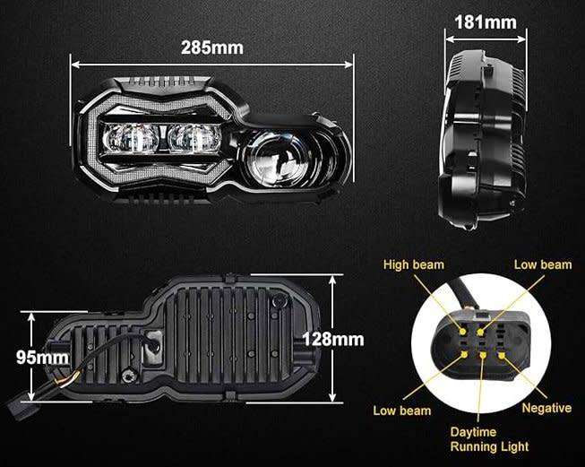 New Replacement LED Headlight for BMW F800 F700 F650