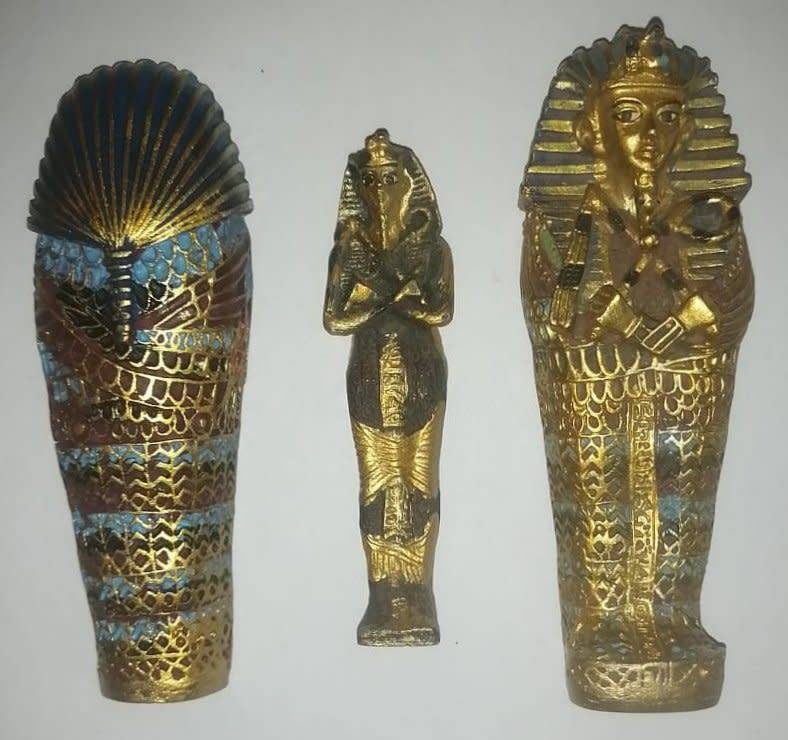 Egyptian Sarcophagus with Mummy inside