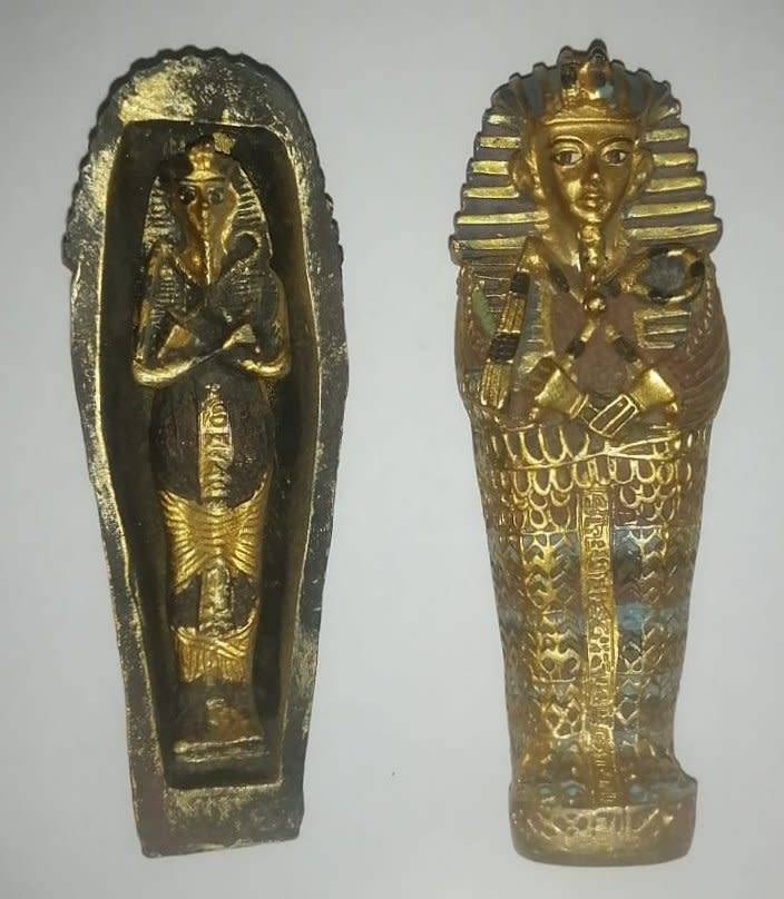 Egyptian Sarcophagus with Mummy inside