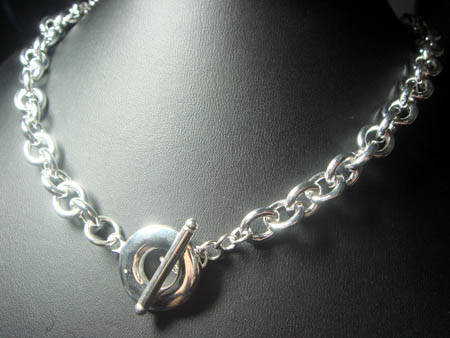 STUNNING!!!!!! STERLING SILVER NECKLACE T/O CLASP