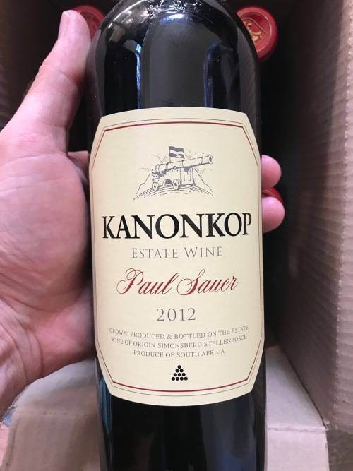 4 x Bottles of BOEKENHOUTSKLOOF Cabernet Sauvignon 2014 and 2 x Bottles of KANONKOP Paul Sauer 2012