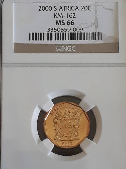 2000 20 Cent MS 66 - Old Coat of Arms