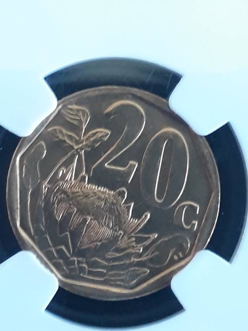 2000 20 Cent MS 66 - New Coat of Arms