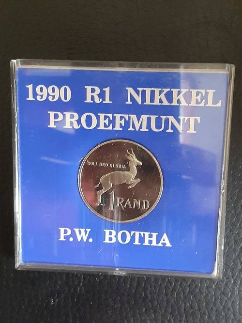 1990 R1 Proof PW Botha