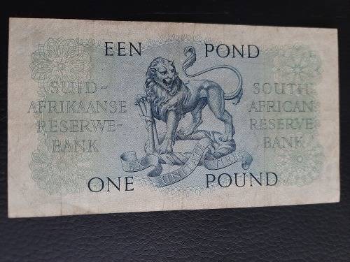 1951 One Pound Signed by M H de Kock