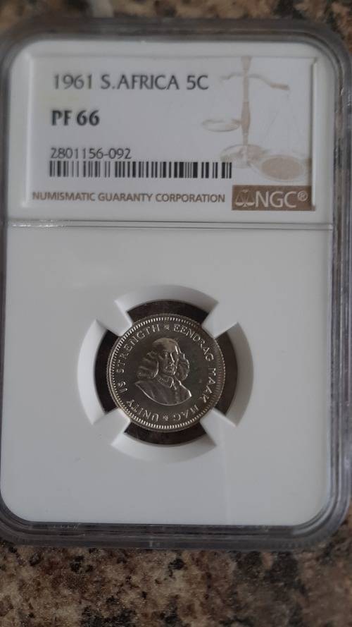 1961 Silver 5 Cent PF 66 - NGC