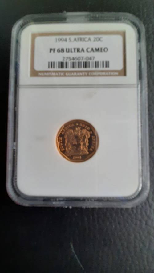 1994 20 Cent PF 68 UC - NGC