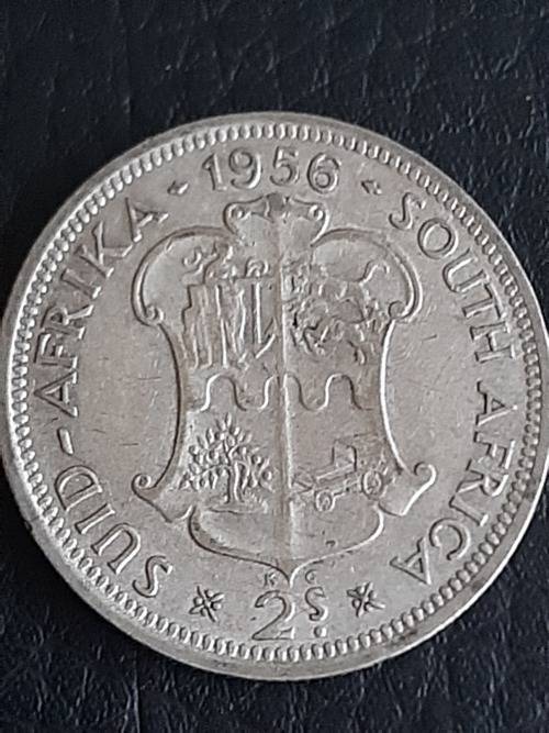 1956 Silver 2 Shillings