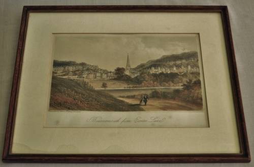 Antique Lithograph - Bournemouth from Exeter Lane  J NEWMAN