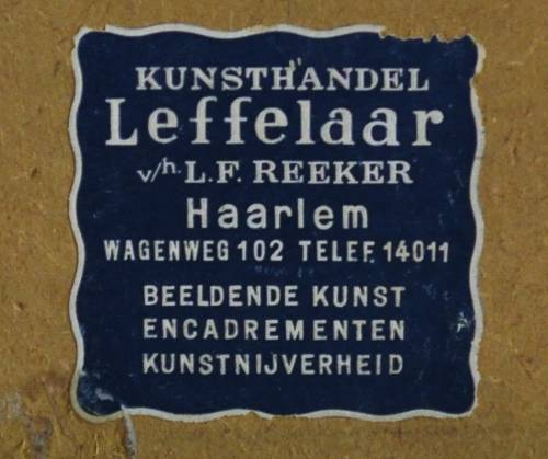 Vintage hand coloured etching - Stadstimmerhuis/Galgenwater Leiden 1932 H E ROODENBURG