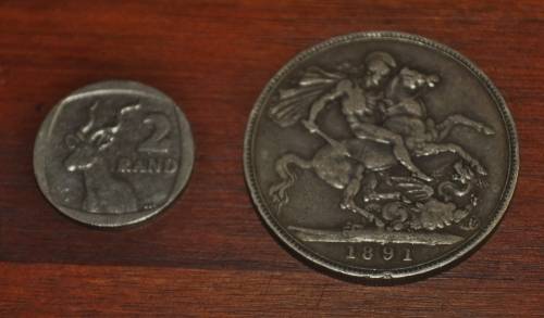 1891 Queen Victoria British Silver `Jubilee Head` Crown - 566 000 Minted