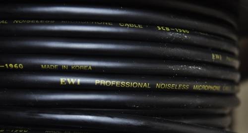 Roll of unused EWI Professional Noiseless Microphone Cable SCB-1960