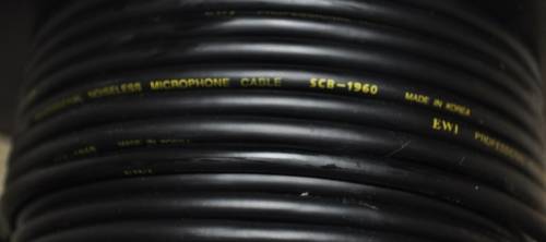 Roll of unused EWI Professional Noiseless Microphone Cable SCB-1960