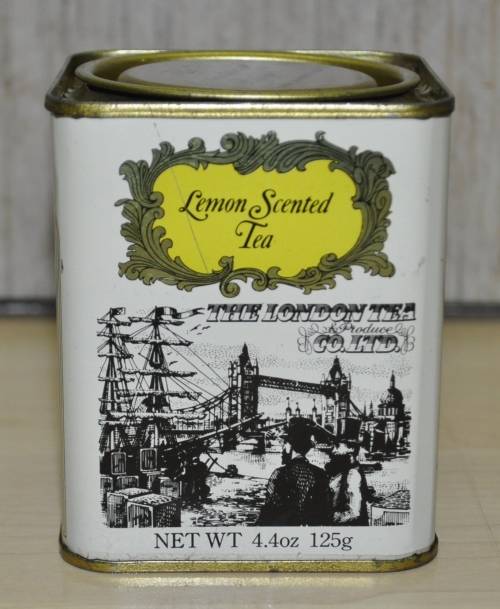 The London Tea Co, Ltd Collectible Vintage Connoisseur Range Lemon Scented Tea Tin