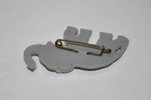 Vintage Carved Bakelite Elephant Pin c1940