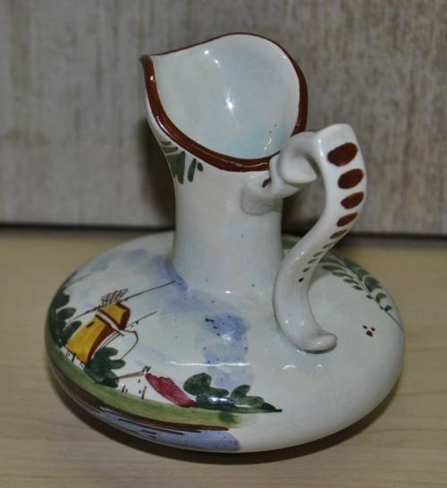 Vintage, Ornamental, Small Ceramic Hand-painted Gouda Vase/Jug Made in Holland #515