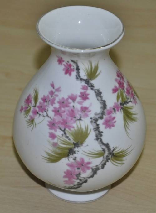 Vintage Southfields Fine Bone China Hand Painted Small Vase Made in England