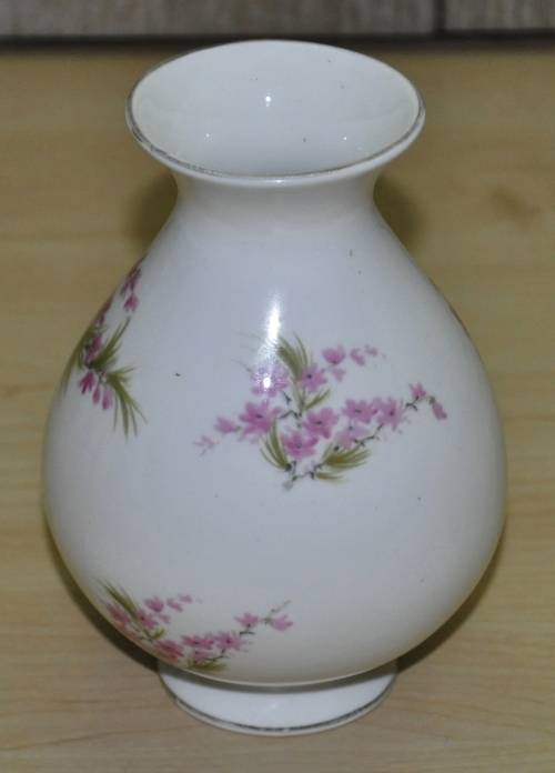 Vintage Southfields Fine Bone China Hand Painted Small Vase Made in England